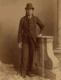 Quanah Parker in later life, as a successful businessman. Wikipedia image, public domain