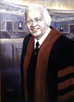 Rev. Richard C. Halverson, 1916-1995, Chaplain of the U.S. Senate; painting for the North Dakota Capitol by Ann Linton Hodge