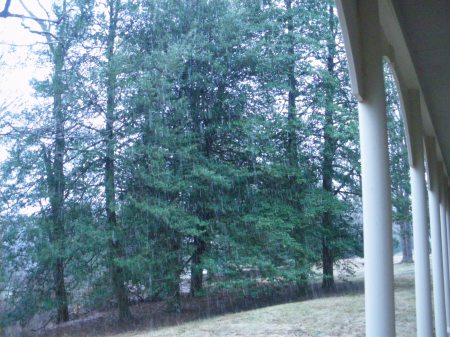 Snow at the Quarters, Mount Vernon, Virginia, March 13, 2009 - copyright Ed Darrell