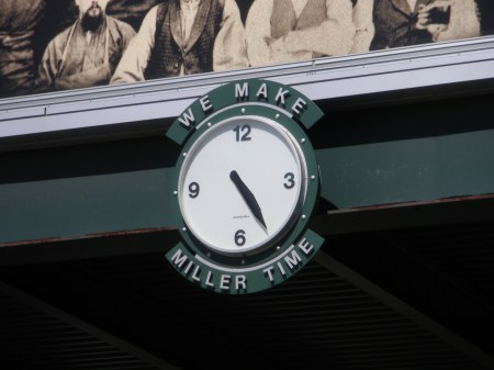 Clock on State Street, Miller Valley, Milwaukee, Wisconsin