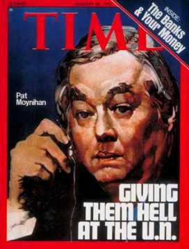 Time Magazine cover of UN Ambassador Daniel Patrick Moynihan