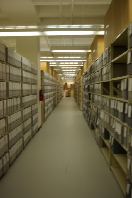Unindexed files at the Bush I Library - 6-13-2011 1677-Photo by Ed Darrell, use permitted with attribution