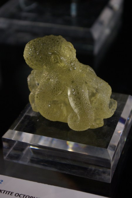 Gem tektite octopus - Heritage Auctions June 12, 2011 - IMGP6864 - copyright Ed Darrell, use permitted with attribution