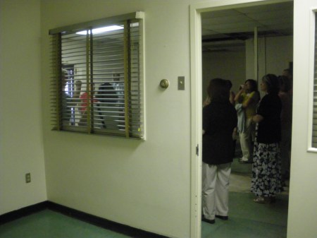 07-27-2011 import - 6th Floor seminar 035 Oswald's interrogation room - photo by Ed Darrell Oswald's interrogation room in the old Dallas Police Department - photo by Ed Darrell, 6th Floor Museum teachers seminar