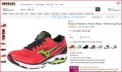Mizuno running shoes for sale at Amazon.com -- the same shoes Sen. Wendy Davis wore during her filibuster on June 25, 2012.
