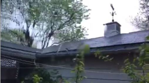 Still from a rainy St. Patrick's Day film.