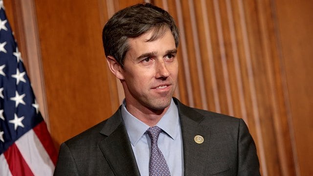 U.S. Rep. Beto O'Rourke, D-Texas (El Paso) in a House committee hearing room. Relevant Magazine image.