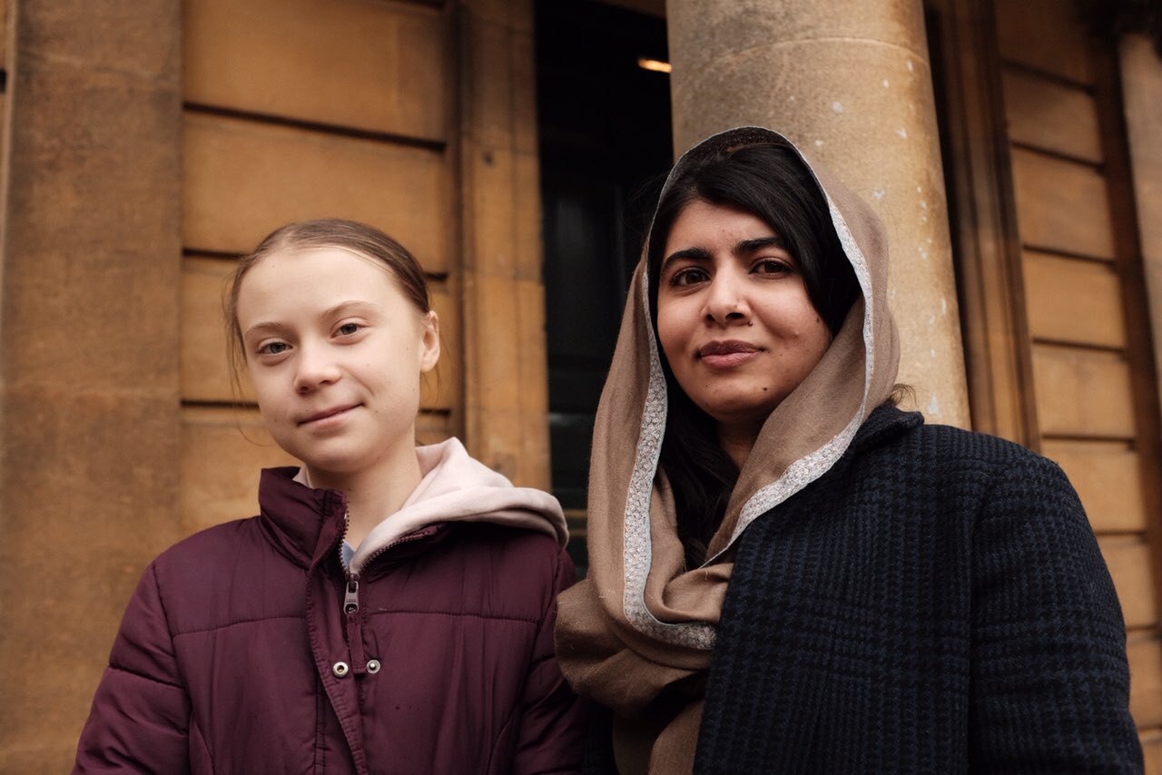 @GretaThunberg and @Malala